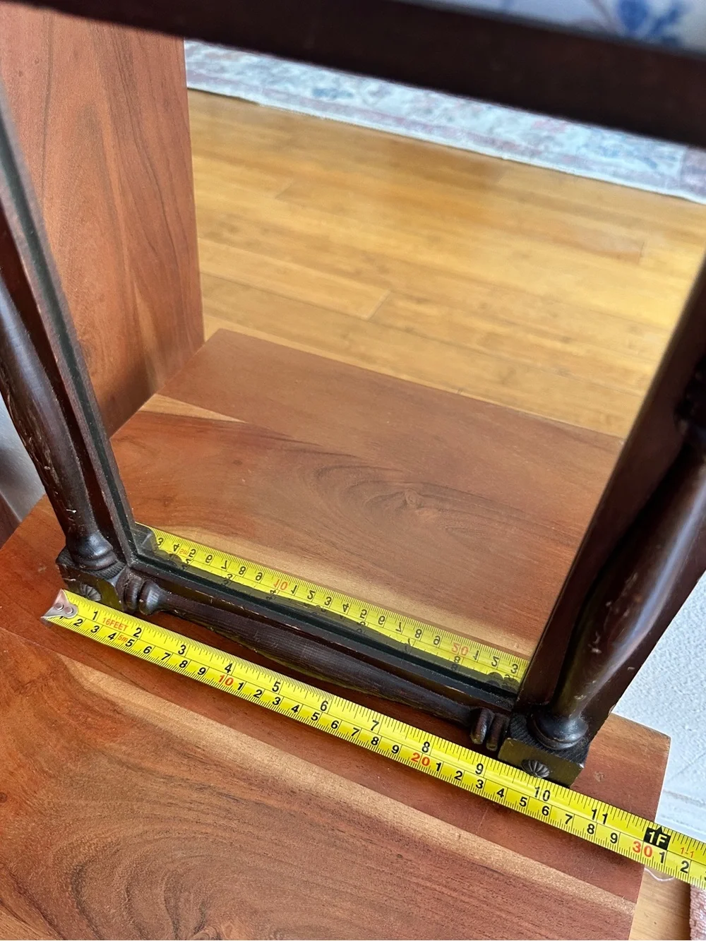 Vintage Wood Frame Mirror